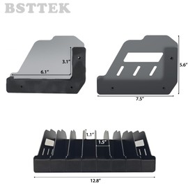BSTTEK Foam Pistol Rack for Gun Safe | Gun Cabinet Accessories | Storage Organizer Revolver Firearm Handgun Rack Stand Display Holder Fits 8 of Pistols