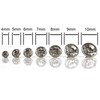 200 Sets Cz White Clear Crystal Rivets Rapid Rhinestone Silver