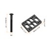 PATIKIL Skateboard Riser Pads Screws Set, 2 Pack 12mm Angle