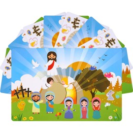 Easter Stickers 10 Set for School Supply Classroom Activity Easter Party, Easter Game Stickers