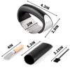 2 Pack Garlic Press Rocker, Stainless Steel Garlic Mincer with