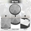 X AUTOHAUX 2 Pcs 56mm White Plastic Universal Round Reflective