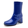 LIURUIJIA Botas Go Go para mujer con tacón de bloque