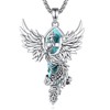 AEONSLOVE Crystal Phoenix Necklace for Women Phoenix Necklace with Rose