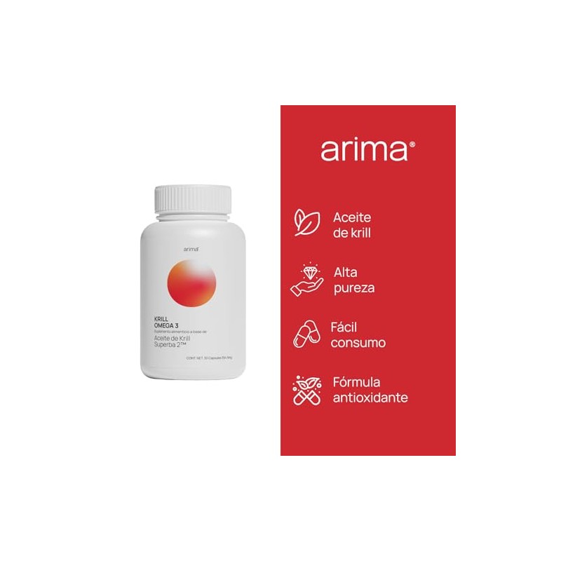 ARIMA Krill Omega 3 Superba 2 Suplemento Alimenticio Apoyo a