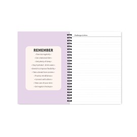 Better Health - Exercise, Nutrition & Wellness Journal - Stay healthy with our handy, simple tracking charts - A5 size with 104 undated pages - For A Happier, Healthier Life (Lilac)