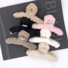New 2023 Autumn/Winter Women's Elegant Plush Hair Claw Clip - Oversized Shark Clip Style 81 One Size/Min 11Cm Grip White 20ea