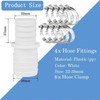 IXOKEV Set of 4 Hose Connectors 32 mm to 38