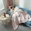 Hooded Blanket Wearable Polyester Plush Rabbit Ear Hooded Blanket Throw