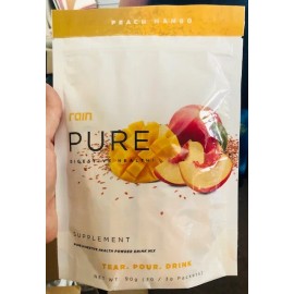 Rain PURE Digestive Health Probiotic Supplement - 30 PEACH MANGO Packets - NIB!