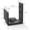 JUBEST Matte Black Floor Guide Wall Mount Sliding Barn Door