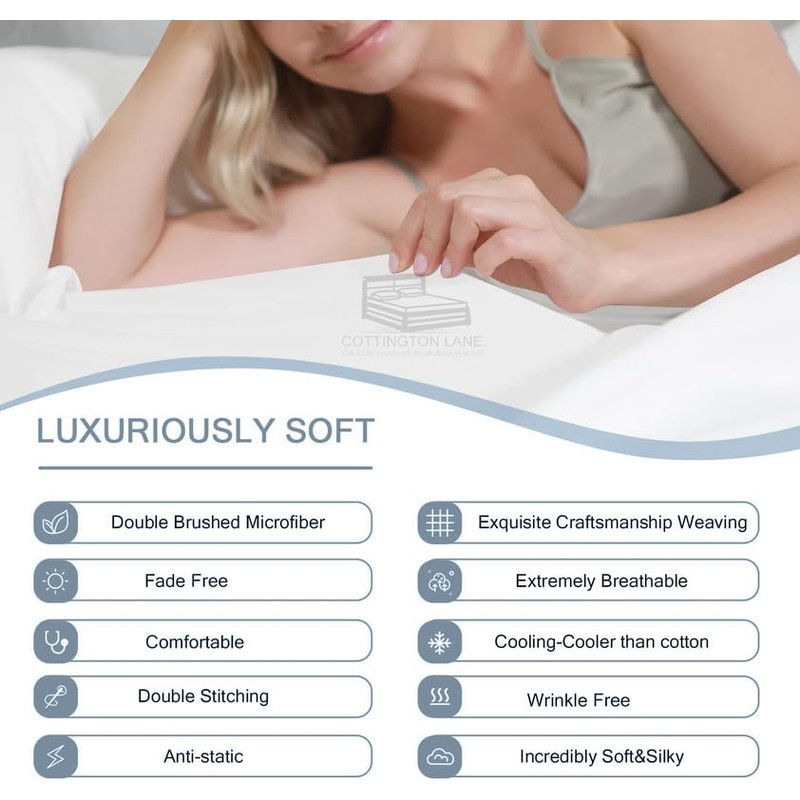 Split Queen Size Fitted Sheet-Premium Hotel Quality - Fitted Sheet