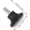 5 Piezas Rueda de Pu Sólida para Silla de Oficina,