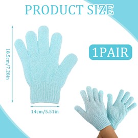 Hastazi Horsehair Body Exfoliating Gloves - Gentle Deep Cleansing & Skin Rejuvenation, Promote Blood Circulation, Supports Moisture Absorption - 1 Pair