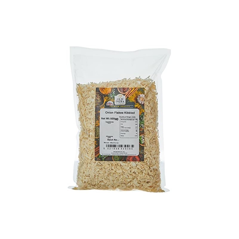 Old India Onion Flakes Kibbled 500g