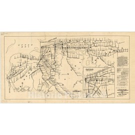 Historic Pictoric Map : New York City, New York 1915, Map Showing Routes & Stations on Dual System, Antique Vintage Reproduction : 36in x 19in
