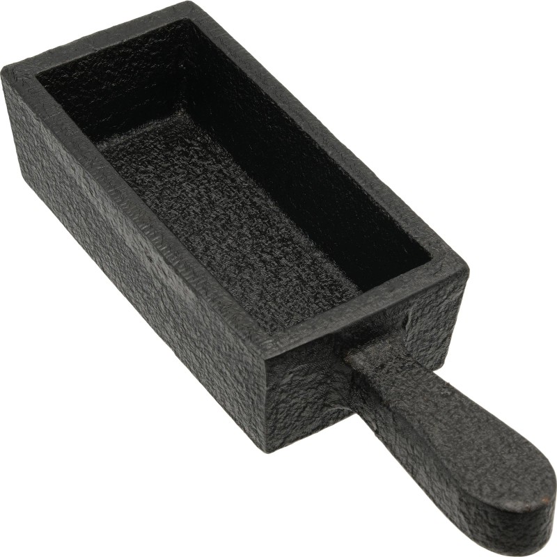 FindingKing 4 100 oz Cast Iron Bar Ingot Molds W/