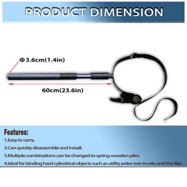 RISANXUN Wing Chun Dummy for Martial Arts Training, Tai Chi Push Hands Attached to Punching Bag, Karate Equipment for Teens and Adults (Tied to Tree Or Pole)