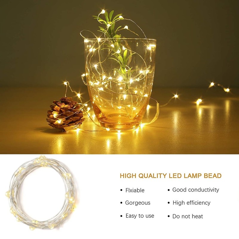 Battery Fairy Lights Led String Lights with Timer 20LED Battery