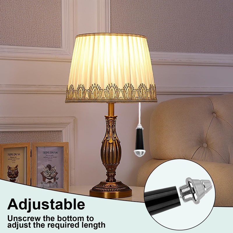 1Pack Light Pull Handle Ceramic Light Pull Cord 8cm Light