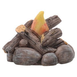 Angoily Dollhouse Campfire Mini Bonfire Model for Miniature Dollhouse Accessories Photo Props Tiny House Decorations (1.57X1.57X1.18 inch)