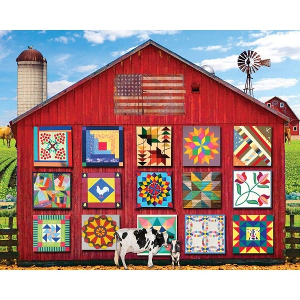 White Mountain Puzzles Barn Quilts - 1000 Piece Jigsaw Puzzle