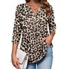 Zeagoo Womens Tunic Tops V Neck 3/4 Sleeve Blouse Dressy