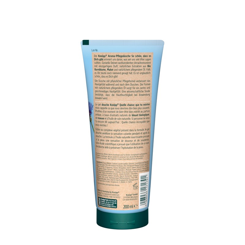 Kneipp Aroma Shower Gel with Natural Extracts of Cornflower, Mallow