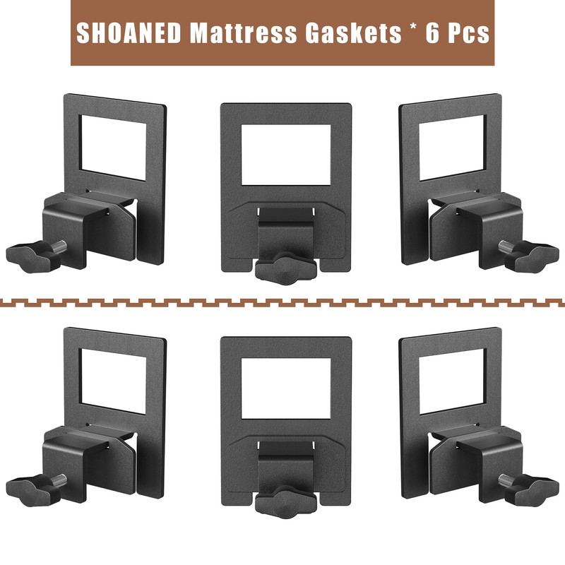 SHOANED Adjustable Non Slip Mattress Gaskets for Metal Bed Frame