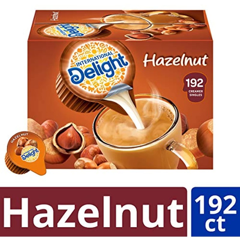 International Delight 827965 Liquid Non-Dairy Coffee Creamer, Hazelnut, 0.4375 oz