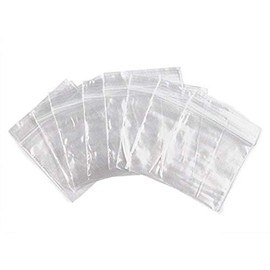 FlanicaUSA 100 CT Resealable Mini Zipper Polly Bags 2 Mil Clear (2" x 2")