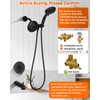 Compatible with moen Matte Black Shower Trim Kit, Dual Shower