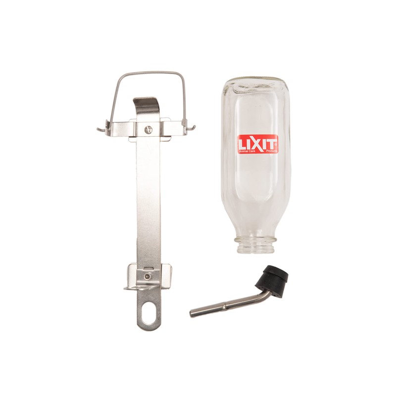Lixit Heavy Duty Deluxe Glass Water Bottles for Birds, Dogs