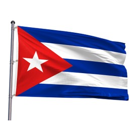 Cuba Extra Large Flag 6x10FT Giant Cuban National Polyester Printed Latin America Flag With 3 Grommets For Cuban Themed Festival Event Parade Party Heritage Hispanic Month Decoration