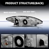 Aosky Headlight Assembly Fits for 2005 2006 Toyota Camry SE