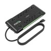 Plugable Regleta Protectora contra sobretensiones con USB y 12 Salidas