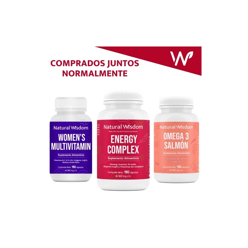 Energy Complex Vitaminas y Suplementos para Mujeres Hombres Performance Energia
