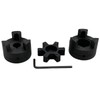Saelno 1/2" to 3/4" L075 Flexible 3-Piece L-Jaw Coupling Coupler