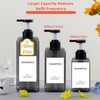 Abriclo Shampoo and Conditioner Dispensers 25OZ Refillable Large Shower Bottles