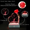 XuanMingyuan Crystal Heart Shaped Rose Deer Creative Home Decoration for