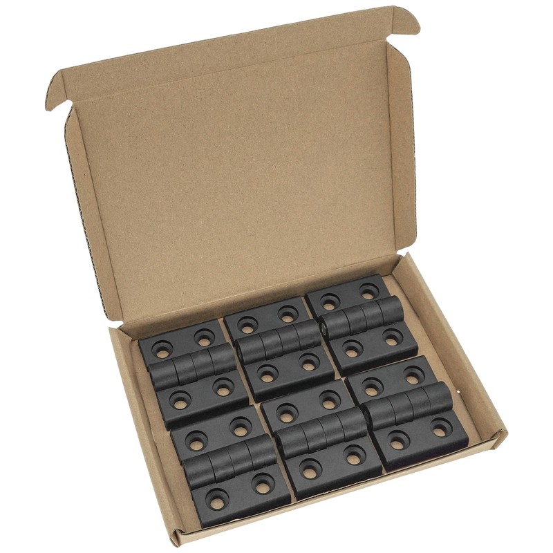 6 PCS Nylon Hinges – Cabinet Door Bearing Hinges, Black
