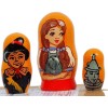 Unbranded 5pcs Hand Painted Russian Nesting Doll of The Wizard
