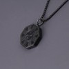COAI Men's Black Stone Necklace Eight Diagrams Yin Yang Obsidian