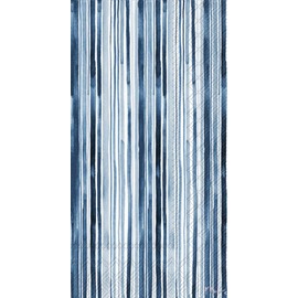 IHR Ideal Home Range Dinner Napkins Disposable 3-Ply Paper Hand Towels, 8.5" x 4.5", Coastal Ikat, 16-Count