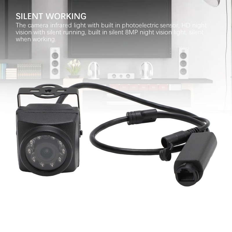 IR Illuminator Camera 8MP CMOS Image Sensor and 3.6mm Lens