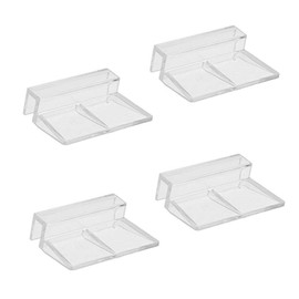 4pcs Clear Color Acrylic Aquarium Fish Tank Glass Cover Clip Support Holder