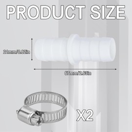 Washing Machine Waste Pipe Connector – Durable Plastic Extension Hose Adaptor, Universal Fit for Kitchen & Laundry Appliances, Leakproof & Easy to Install