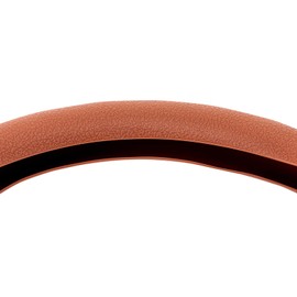 HAPPCUCOE Universal Car Silicone Steering Wheel Cover Snake Pattern Auto Accessory,Brown