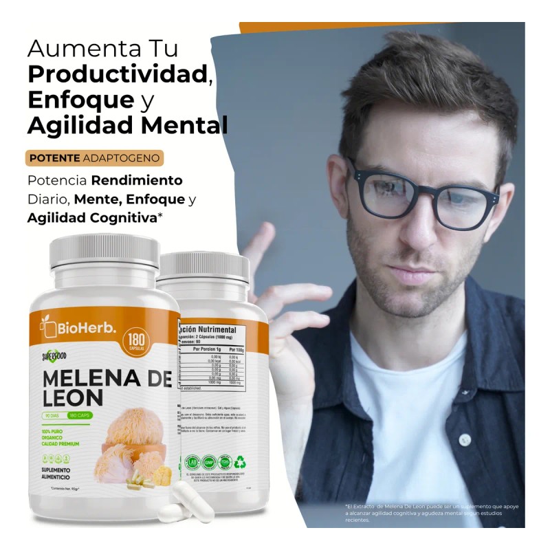 Melena De Leon 100% Pura - Mente Y Enfoque -
