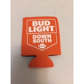 BUD LIGHT Down South Thin Tall Can Koozie Coozie Coolie BRAND NEW Clemson Orange